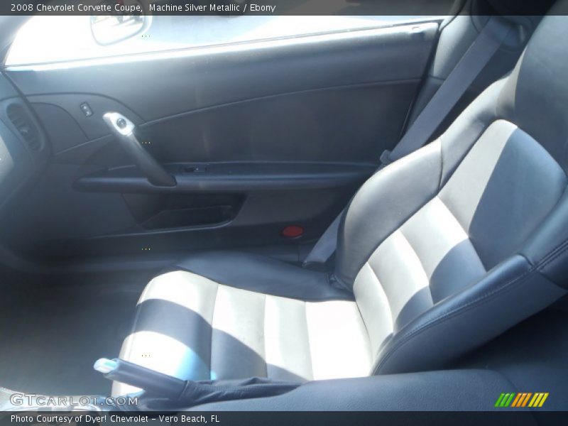 Machine Silver Metallic / Ebony 2008 Chevrolet Corvette Coupe