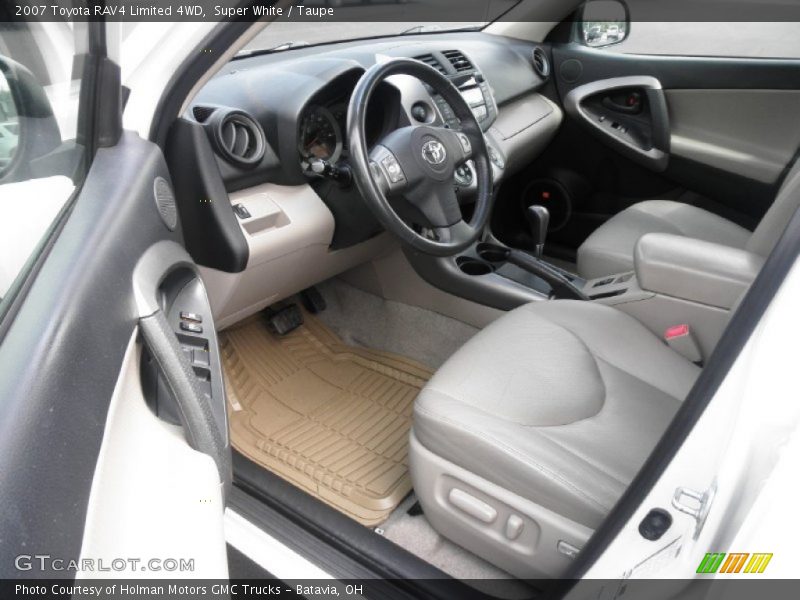 Super White / Taupe 2007 Toyota RAV4 Limited 4WD