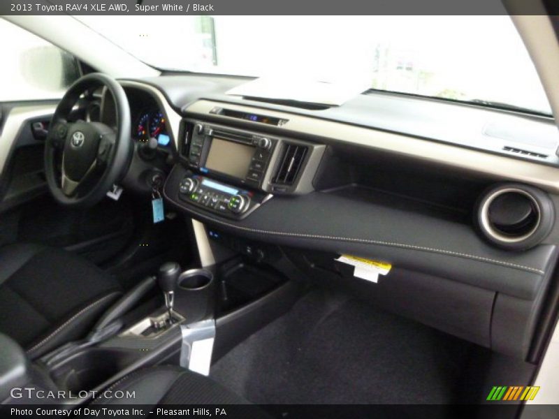 Super White / Black 2013 Toyota RAV4 XLE AWD