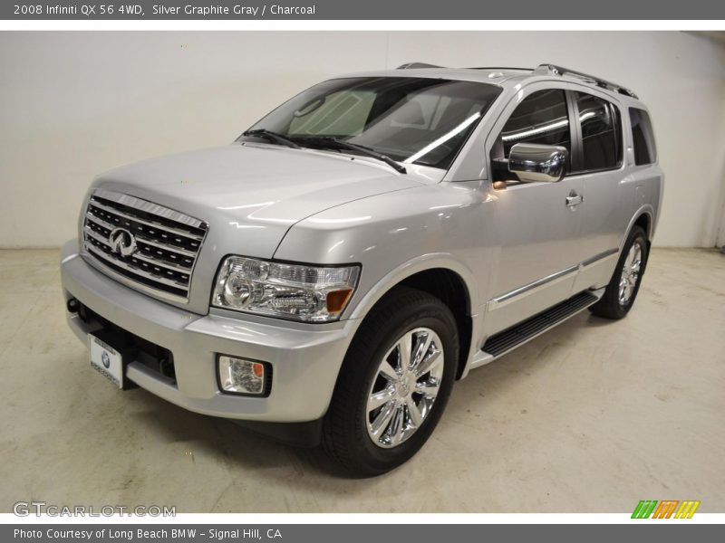 Silver Graphite Gray / Charcoal 2008 Infiniti QX 56 4WD