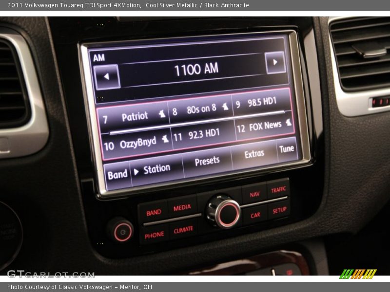 Cool Silver Metallic / Black Anthracite 2011 Volkswagen Touareg TDI Sport 4XMotion