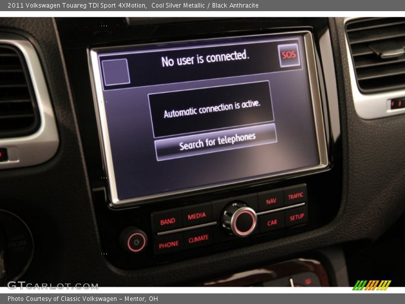 Cool Silver Metallic / Black Anthracite 2011 Volkswagen Touareg TDI Sport 4XMotion