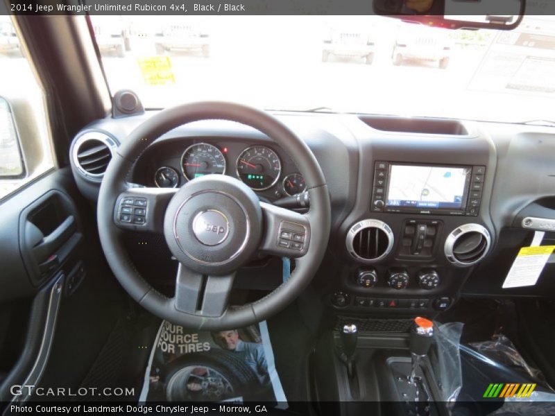 Dashboard of 2014 Wrangler Unlimited Rubicon 4x4