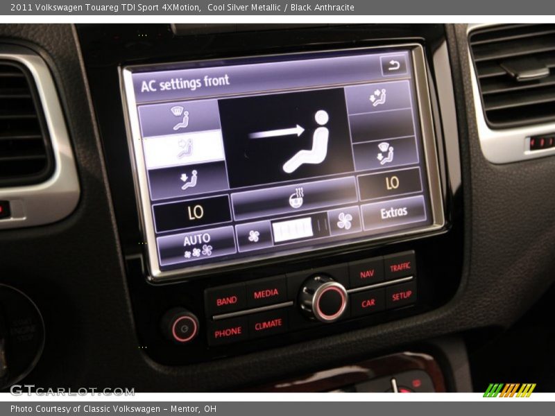 Cool Silver Metallic / Black Anthracite 2011 Volkswagen Touareg TDI Sport 4XMotion