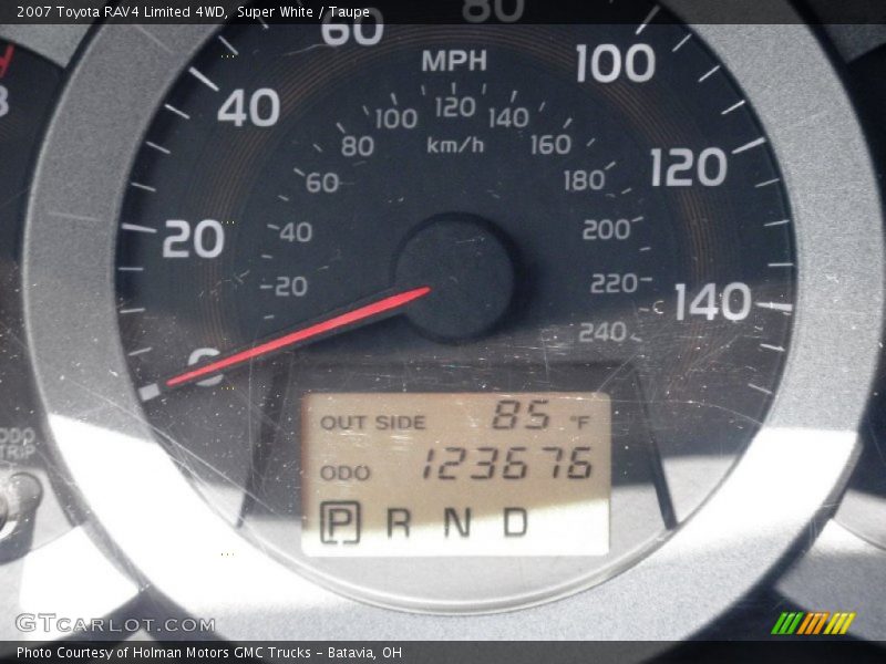 Super White / Taupe 2007 Toyota RAV4 Limited 4WD
