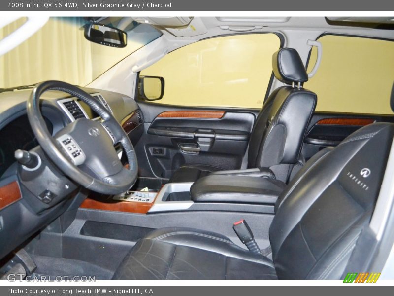 Silver Graphite Gray / Charcoal 2008 Infiniti QX 56 4WD