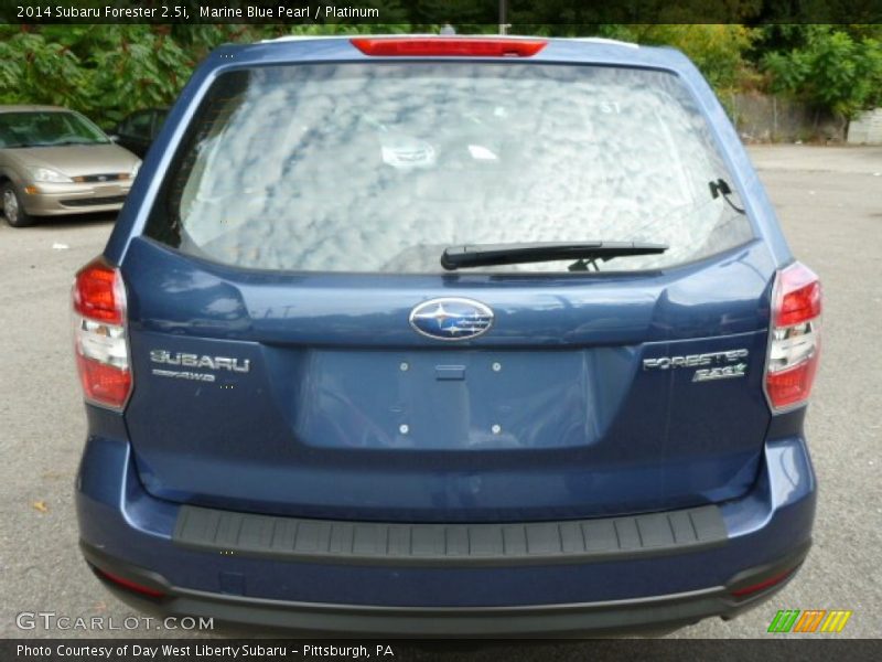 Marine Blue Pearl / Platinum 2014 Subaru Forester 2.5i