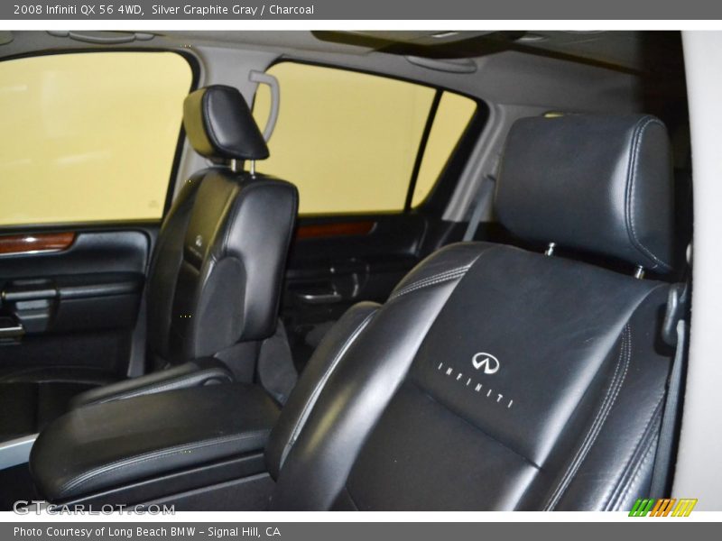 Silver Graphite Gray / Charcoal 2008 Infiniti QX 56 4WD