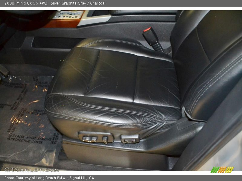 Silver Graphite Gray / Charcoal 2008 Infiniti QX 56 4WD