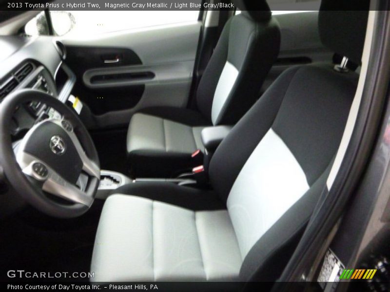 Magnetic Gray Metallic / Light Blue Gray/Black 2013 Toyota Prius c Hybrid Two