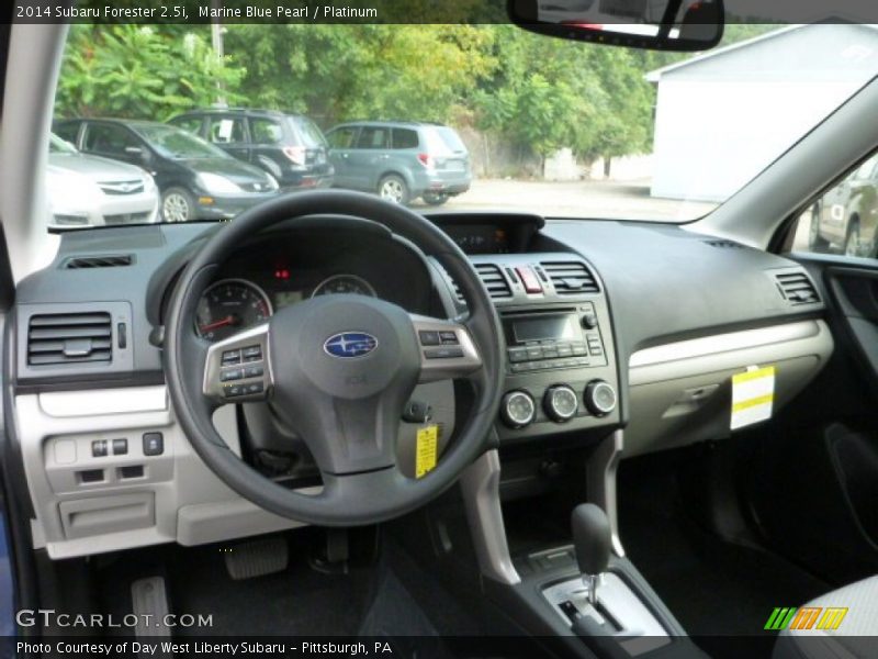 Marine Blue Pearl / Platinum 2014 Subaru Forester 2.5i