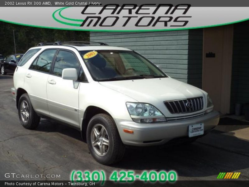 White Gold Crystal / Ivory 2002 Lexus RX 300 AWD