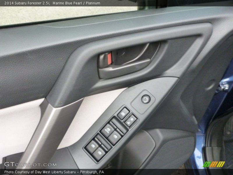 Marine Blue Pearl / Platinum 2014 Subaru Forester 2.5i