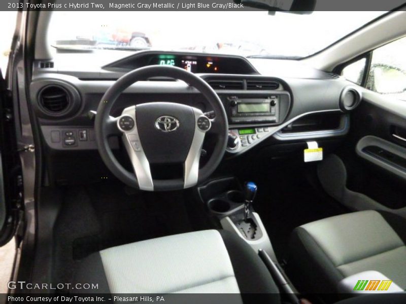 Magnetic Gray Metallic / Light Blue Gray/Black 2013 Toyota Prius c Hybrid Two