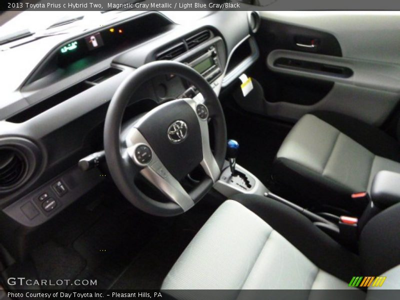 Magnetic Gray Metallic / Light Blue Gray/Black 2013 Toyota Prius c Hybrid Two