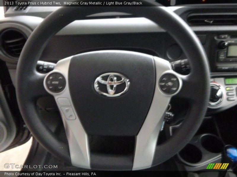 Magnetic Gray Metallic / Light Blue Gray/Black 2013 Toyota Prius c Hybrid Two