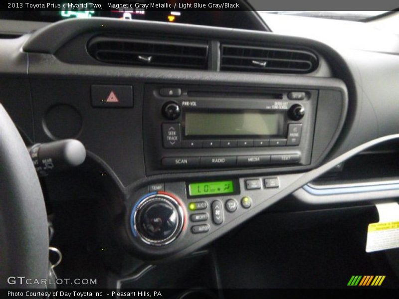 Magnetic Gray Metallic / Light Blue Gray/Black 2013 Toyota Prius c Hybrid Two