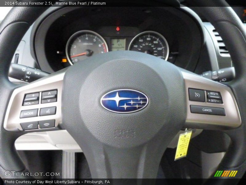 Marine Blue Pearl / Platinum 2014 Subaru Forester 2.5i