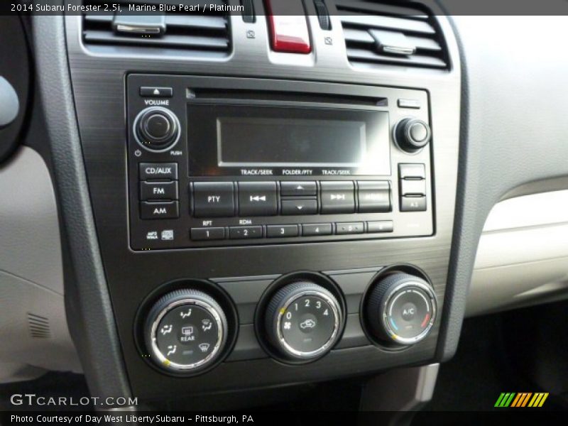 Marine Blue Pearl / Platinum 2014 Subaru Forester 2.5i