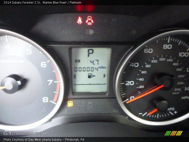 Marine Blue Pearl / Platinum 2014 Subaru Forester 2.5i