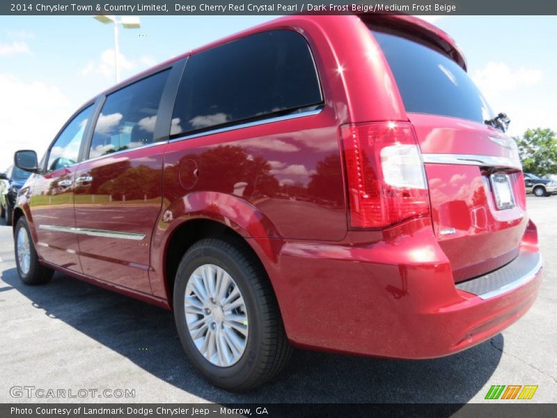 Deep Cherry Red Crystal Pearl / Dark Frost Beige/Medium Frost Beige 2014 Chrysler Town & Country Limited