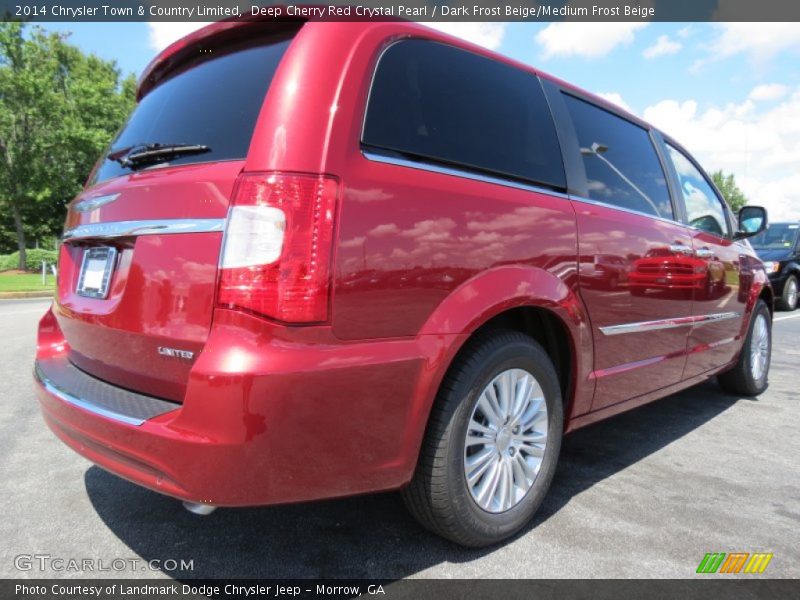 Deep Cherry Red Crystal Pearl / Dark Frost Beige/Medium Frost Beige 2014 Chrysler Town & Country Limited
