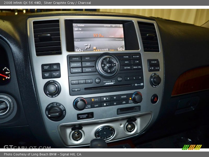 Silver Graphite Gray / Charcoal 2008 Infiniti QX 56 4WD