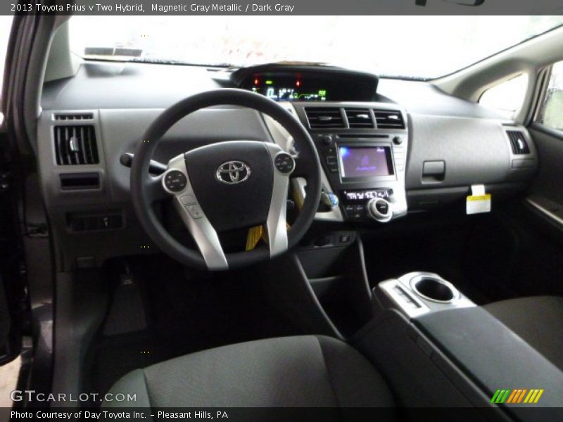 Magnetic Gray Metallic / Dark Gray 2013 Toyota Prius v Two Hybrid