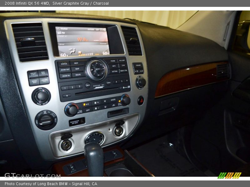 Silver Graphite Gray / Charcoal 2008 Infiniti QX 56 4WD