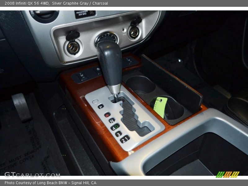 Silver Graphite Gray / Charcoal 2008 Infiniti QX 56 4WD