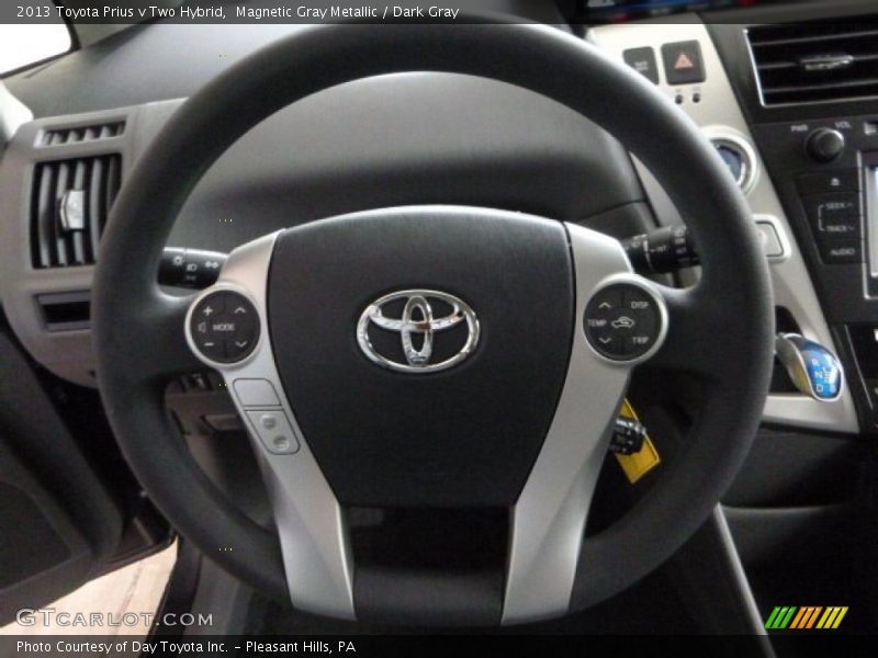 Magnetic Gray Metallic / Dark Gray 2013 Toyota Prius v Two Hybrid