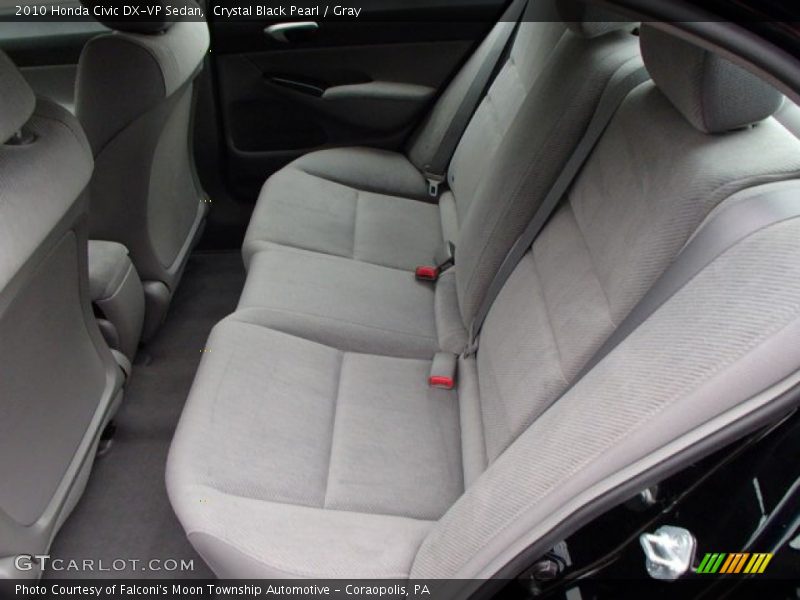 Crystal Black Pearl / Gray 2010 Honda Civic DX-VP Sedan