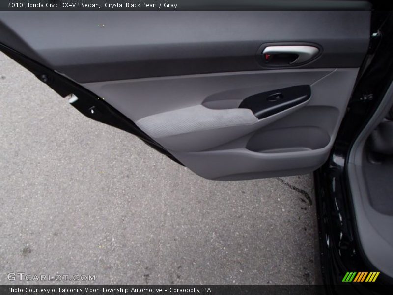 Crystal Black Pearl / Gray 2010 Honda Civic DX-VP Sedan
