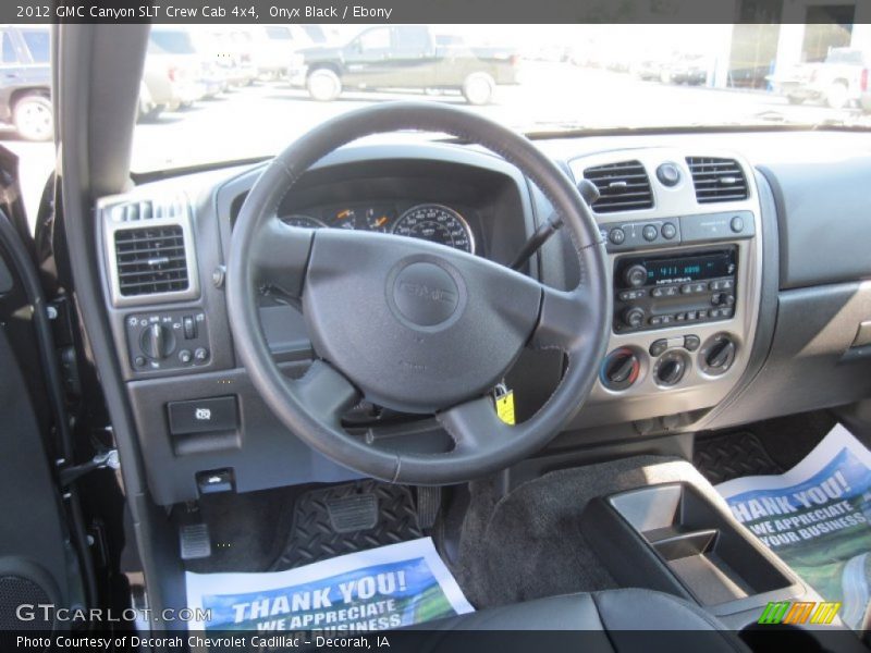 Onyx Black / Ebony 2012 GMC Canyon SLT Crew Cab 4x4