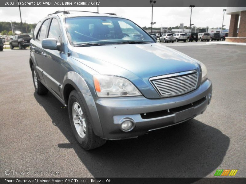 Aqua Blue Metallic / Gray 2003 Kia Sorento LX 4WD