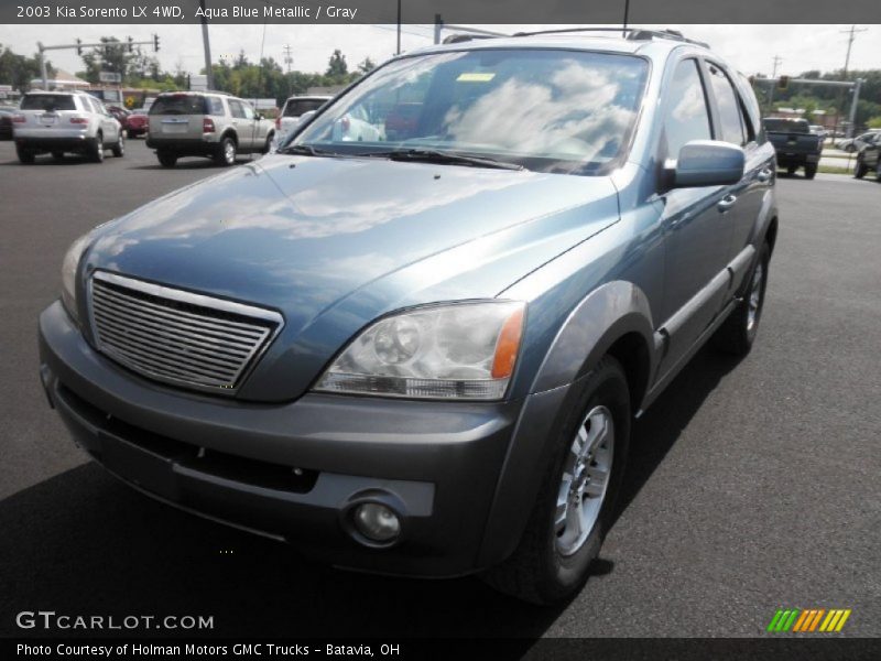 Aqua Blue Metallic / Gray 2003 Kia Sorento LX 4WD