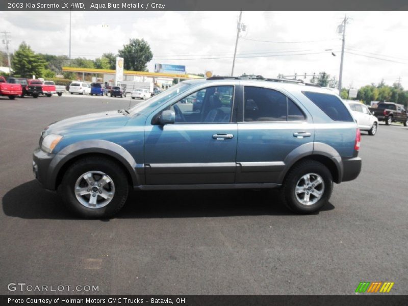 Aqua Blue Metallic / Gray 2003 Kia Sorento LX 4WD