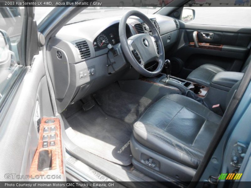 Aqua Blue Metallic / Gray 2003 Kia Sorento LX 4WD