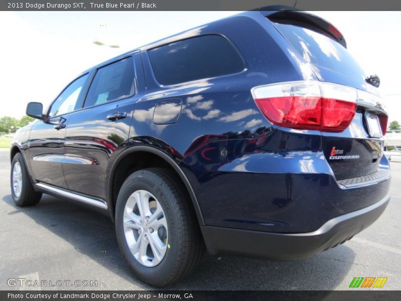 True Blue Pearl / Black 2013 Dodge Durango SXT
