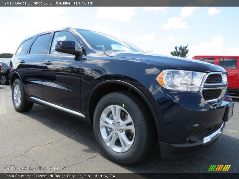 True Blue Pearl / Black 2013 Dodge Durango SXT