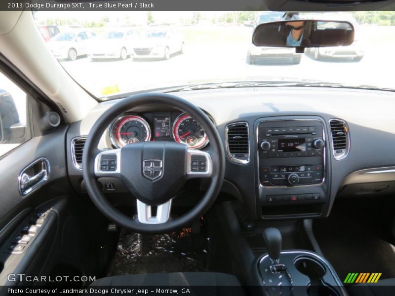 True Blue Pearl / Black 2013 Dodge Durango SXT