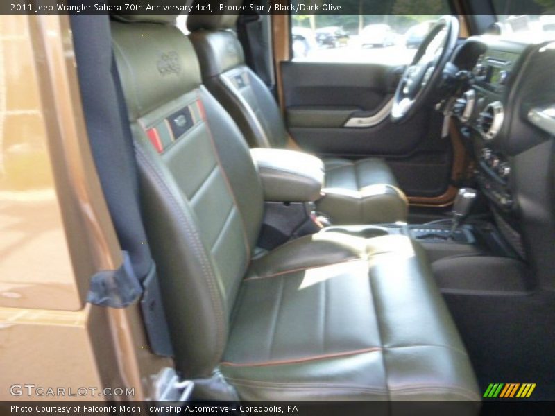 Front Seat of 2011 Wrangler Sahara 70th Anniversary 4x4