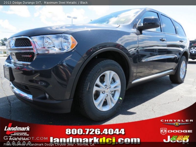 Maximum Steel Metallic / Black 2013 Dodge Durango SXT