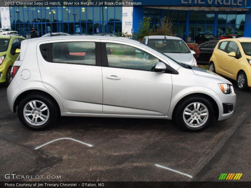 Silver Ice Metallic / Jet Black/Dark Titanium 2012 Chevrolet Sonic LS Hatch