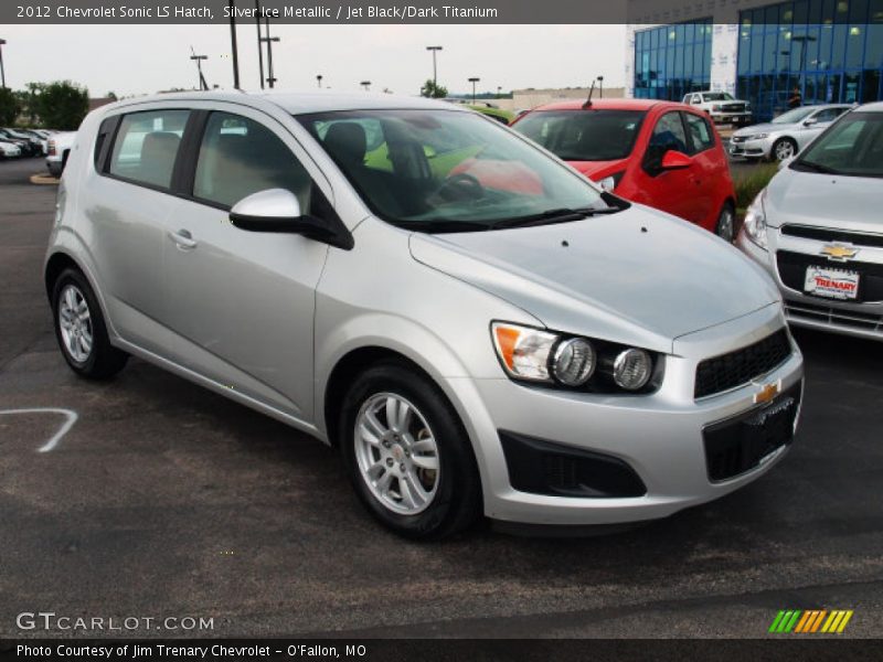 Silver Ice Metallic / Jet Black/Dark Titanium 2012 Chevrolet Sonic LS Hatch