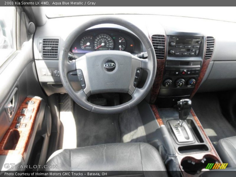 Aqua Blue Metallic / Gray 2003 Kia Sorento LX 4WD