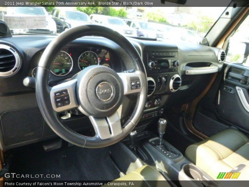 Black/Dark Olive Interior - 2011 Wrangler Sahara 70th Anniversary 4x4 