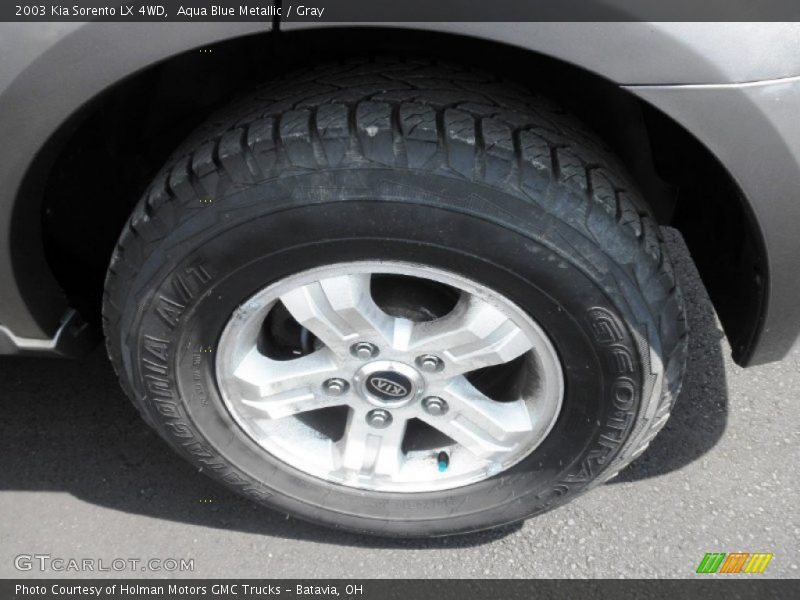 Aqua Blue Metallic / Gray 2003 Kia Sorento LX 4WD