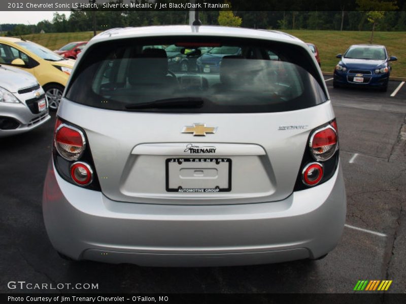 Silver Ice Metallic / Jet Black/Dark Titanium 2012 Chevrolet Sonic LS Hatch