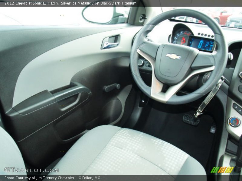 Silver Ice Metallic / Jet Black/Dark Titanium 2012 Chevrolet Sonic LS Hatch